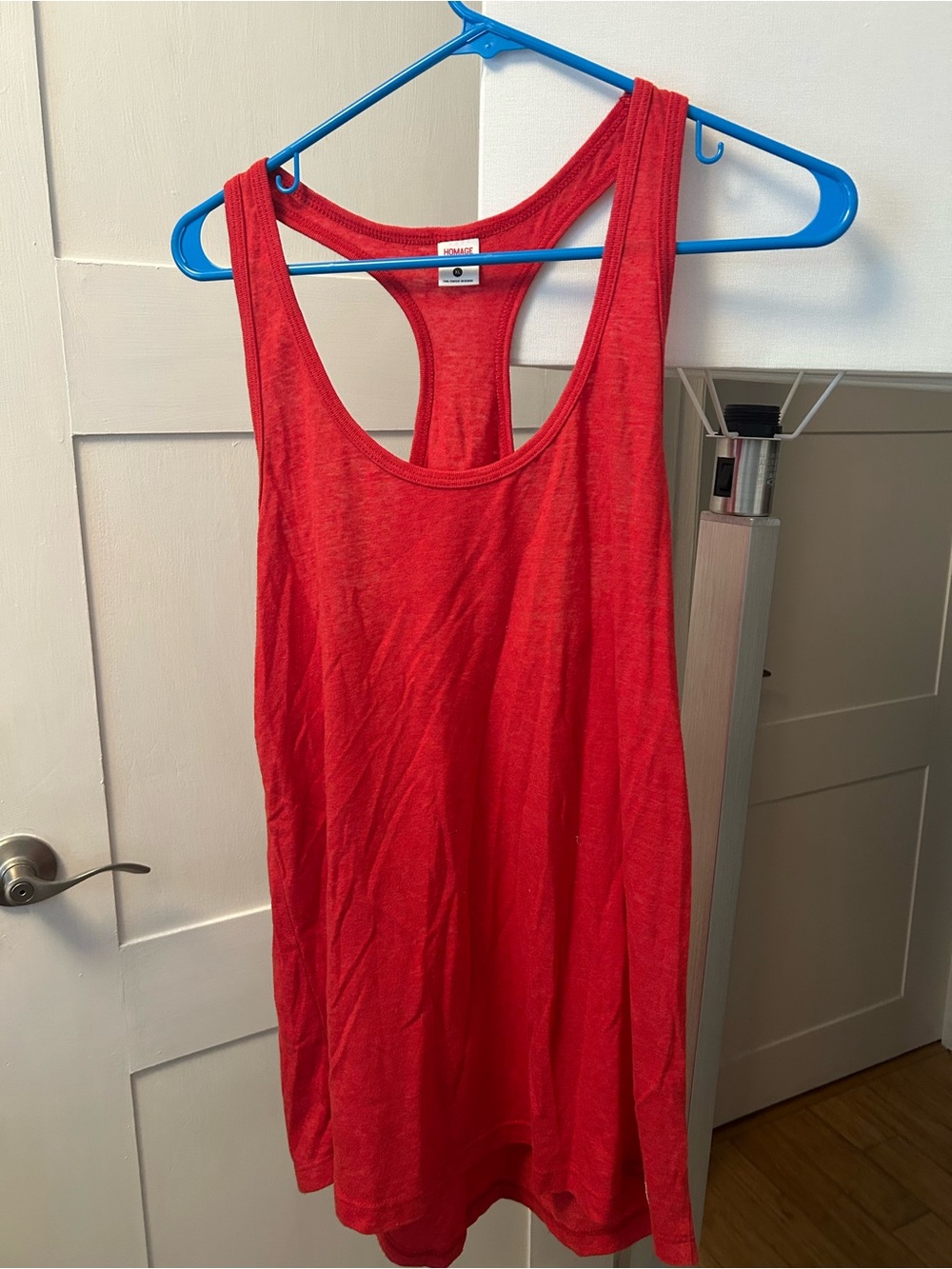 HOMAGE Red Racerback Tank Top